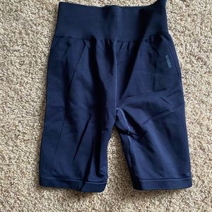 Gymshark biker shorts. Navy blue. Size medium.